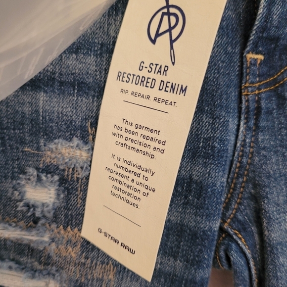 NWT G-Star Restored Denim Lynn mid skinny jeans size W24/L30 - Picture 3 of 16